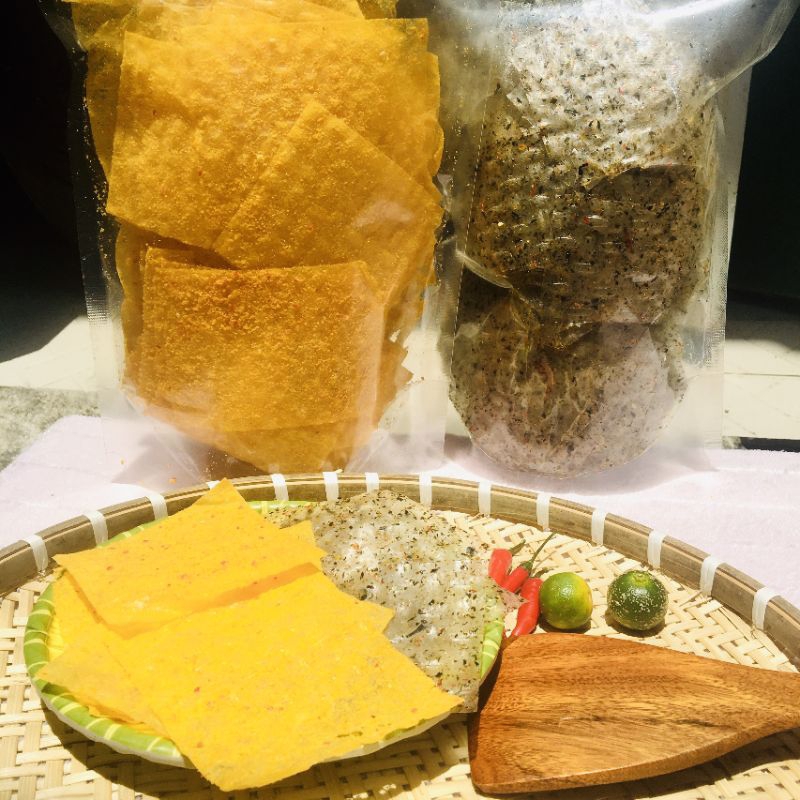 COMBO 2 BỊCH 600G BÁNH TRÁNG PHÔ MAI SỮA VÀ RONG BIỂN