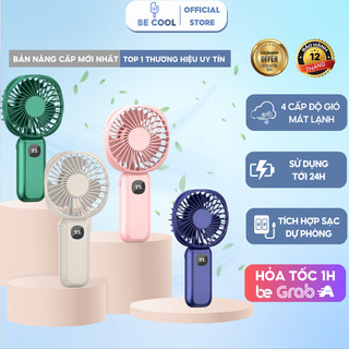 Quạt cầm tay mini DELADEP tích hợp đèn pin và sạc dự phòng 3 trong 1 tiện lợi 4000mAh làm mát tức thì QCT03