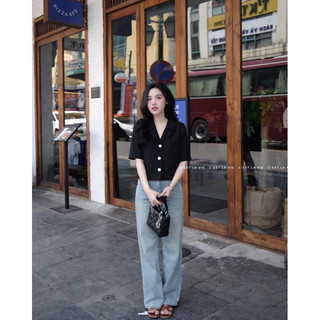 Áo vest Đen ngắn tay C'est lavie