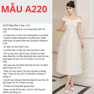 RẬP GIẤY A0 ĐẦM TRỄ VAI A220