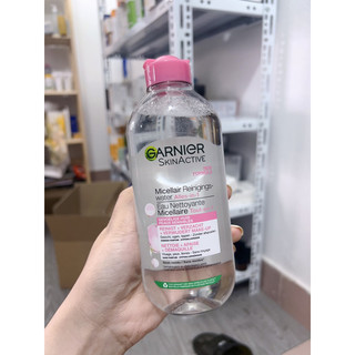 Nước tẩy trang Garnier Pháp 400ml màu hồng