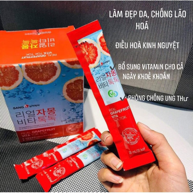 Trà bưởi giảm cân sâng Real Grapefruit Vita Tok