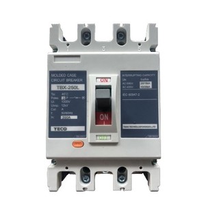 Cầu dao tự động teco tbx-250 3p 100-125-140-160 180-200-225-250a 45/65ka