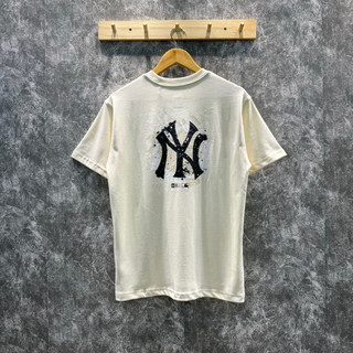 Áo thun new era chính hãng ny paint kem | jan.authentic |