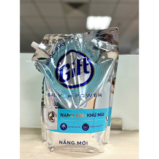 1thùng (4 túi) Nước giặt Gift Nắng Mới (túi) 3.6 kg Công thức Silver Power.