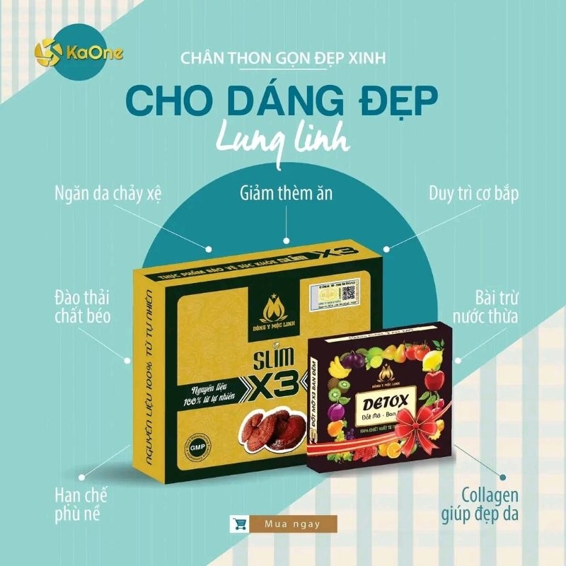 Đông Y Mộc Linh Slim X3 Đào Thải Mỡ