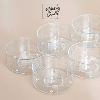 Cốc nến Tealight TRÒN - VUÔNG trong suốt - Cốc đựng nến handmade - Dụng cụ làm nến thơm