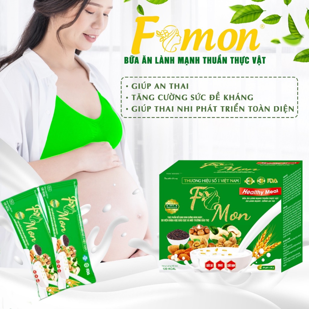 Thực phẩm hỗ trợ giảm cân bữa ăn lành mạnh thuần thực vật FAMON