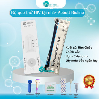 Que test nhanh HIV tại nhà - Abbott BIOLINE HIV 1/2 xuất xứ Hàn Quốc chính xác tới 99%