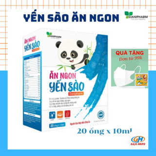Ăn ngủ ngon yến sào DANIPHARM, tăng khả năng hấp thu, kích thích bé ăn ngon - Hộp 10ml x 20 ống