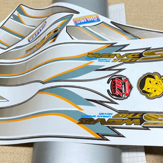 Tem Rời  Team Xe Wave[ Ghép Crom ] Mẫu Wave S Dán Cho Xe Wave 50/100/110 Tem Chuẩn 3 Lớp