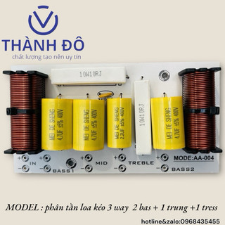 Sản phẩm phân tần loa kéo 2bass + 1 trung + 1tress