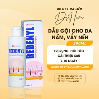  Redenyl Shampoo - Dầu gội giảm nấm đầu gàu vảy nến lang ben rụng tóc và kích thích mọc tóc 200ml 