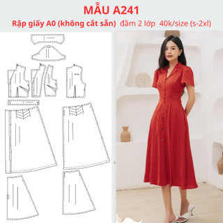 Rập giấy a0 đầm a241
