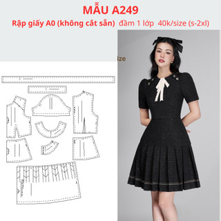 Rập giấy a0 đầm a249