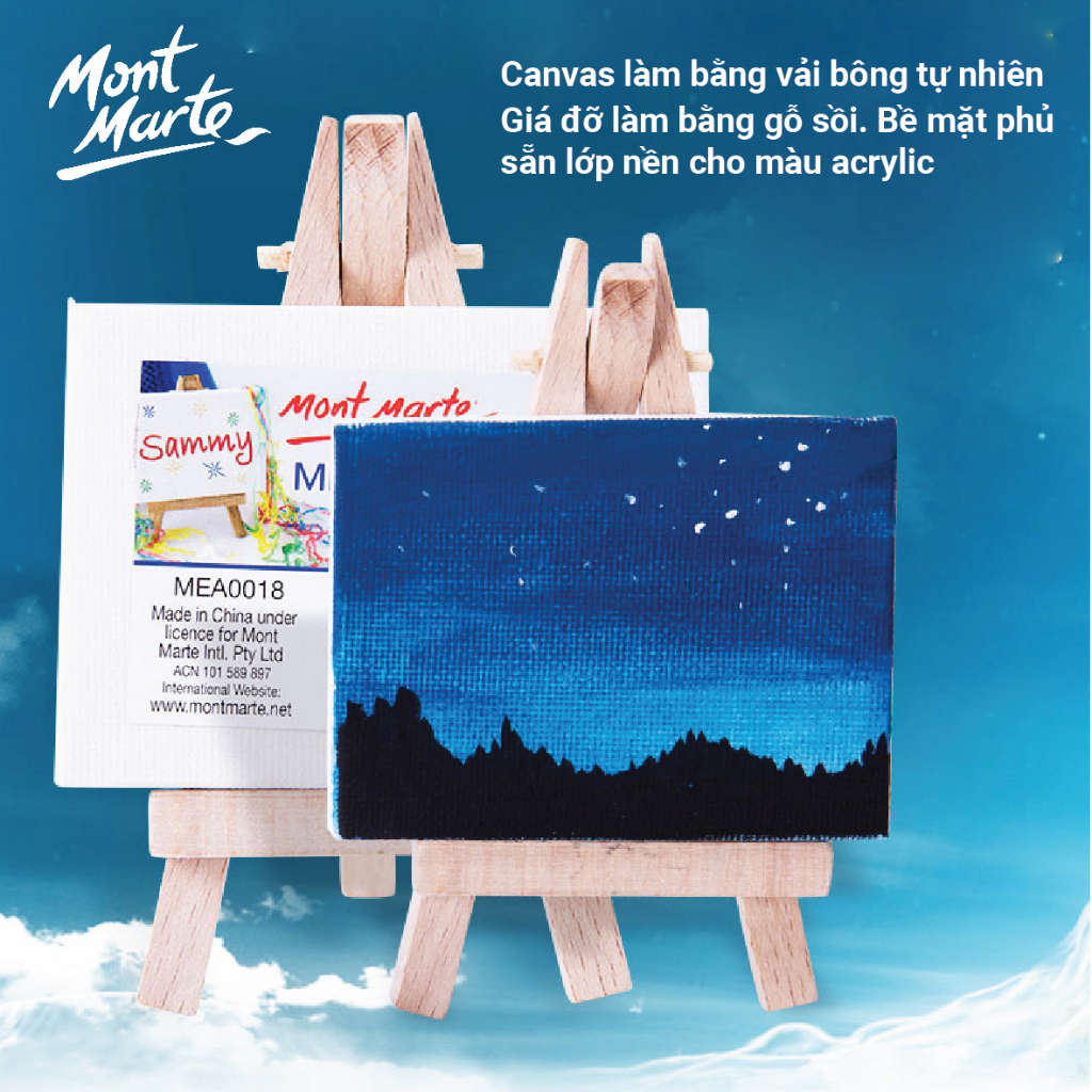 [ TC Art ] Giá vẽ mini kèm CANVAS Mont Marte