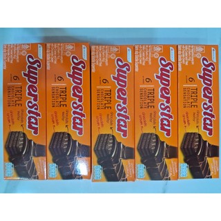 Bánh xốp phủ socola Superstar 108g
