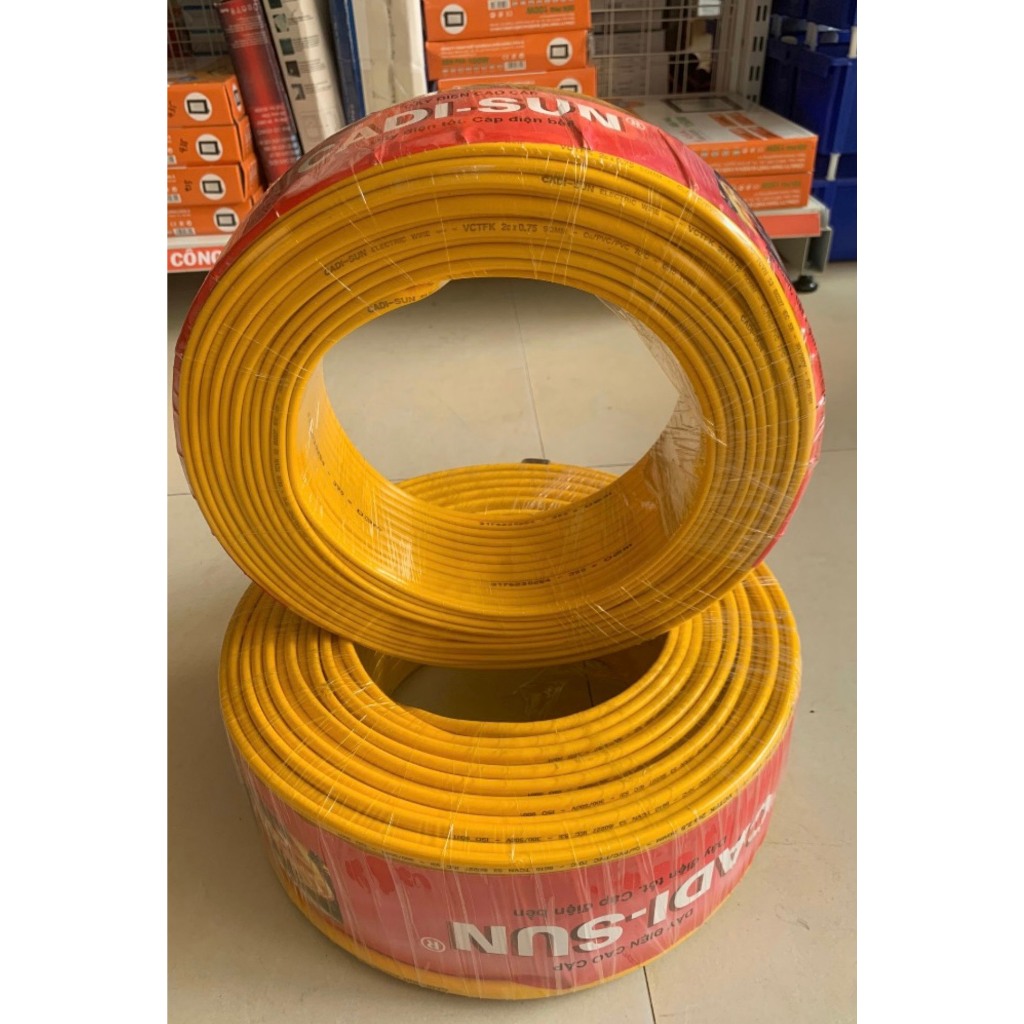 Dây Điện CADISUN 2x0.5 - cuộn 100M (dây 2 lõi)