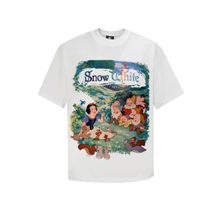 Áo thun Unisex Nikolas 100% Cotton Snow White Tee
