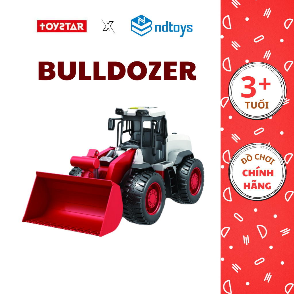 Đồ chơi - Mô hình xe kỹ thuật xe ủi 666-62P - TOYSTAR