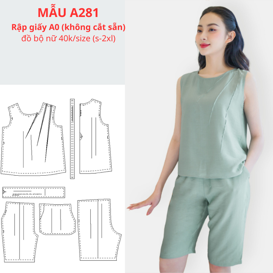 RẬP GIẤY A0 ĐỒ BỘ ĐŨI A281