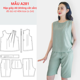 Rập giấy a0 đồ bộ đũi a281