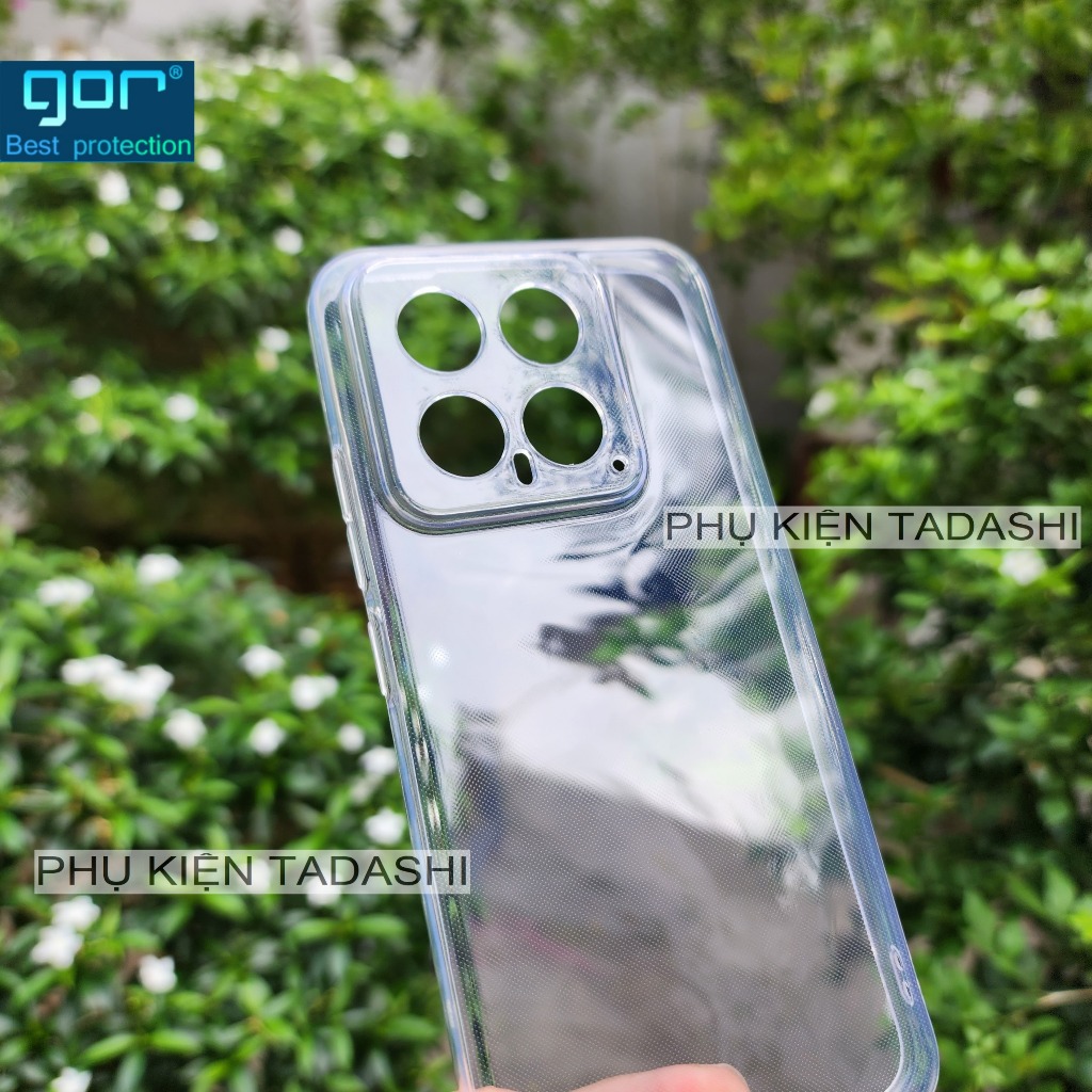 Ốp Lưng Dẻo Gor Xiaomi 14, Xiaomi 14 Pro, Xiaomi 14 Ultra Trong Suốt Ôm Khít Máy, Có Gờ Bảo Vệ Camera - Hãng Gor