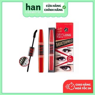 Mascara 2 Đầu Sivanna Colors Super Model 5X Long Deep Black Waterproof không trôi không thấm nước - hancosmetic.shop