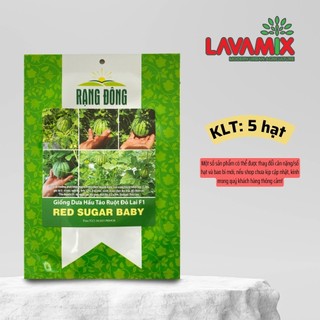 Hạt giống Dưa Hấu Táo Ruột Đỏ Red Sugar Baby (5 hạt) hiệu Rạng Đông dễ chăm sóc | Green House