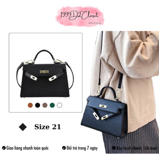  Túi HM Da Đeo Chéo Nữ Cao Cấp Size 21 Kèm Khăn Quấn Xinh Sang Cho Nữ Mã D63 