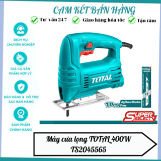 Máy cưa lọng công suất 400W  TOTAL TS2045565 , máy cưa lọng cầm tay điện thế 220V-50Hz