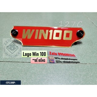 [HCM] Logo (Mác) chữ Win 100 ĐẾ ĐỒNG (Đen-Vàng đồng/ Đỏ-Vàng đồng)