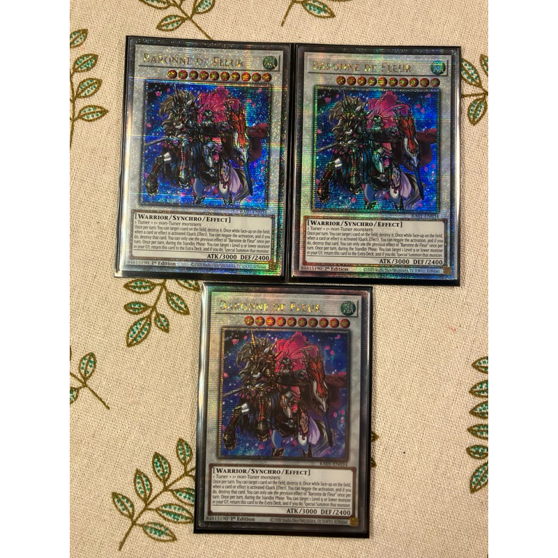 [LiLy_Yugioh] Lá bài Baronne de Fleur - RA01-EN034 - Quarter Century Secret Rare