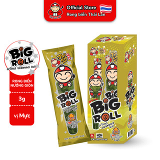 [MUA 5 HỘP TẶNG 1 HỘP CƠM TỰ SÔI HAIDILAO] Snack Rong Biển Ăn Liền Thái Lan Taokaenoi BIG ROLL Nhiều Vị (Hộp 3g x 6 Gói)