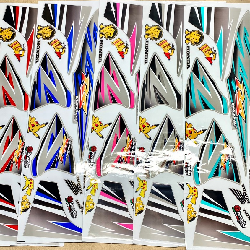 Tem Xe Wave Tem Wave RS Mẫu Mới Nhất Dán Cho Wave  50/100/110