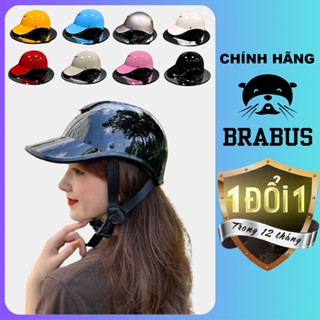 Mũ bảo hiểm mầu đen piano,Mũ bảo hiểm lưỡi trai Brabus chính hãng, Mũ thời trang Brabus