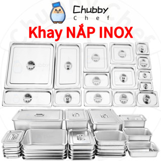 Nắp khay đựng thạch topping trà sữa chất liệu inox nhiều kích thước Chubby Chef