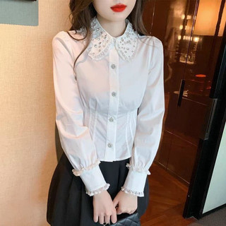 Áo sơ mi voan cổ xếp ly, Áo sơ mi nữ kiểu hàn quốc