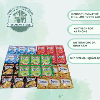  Combo siêu rẻ 5 dây nước xả vải JUNCO  50 GÓI  đủ màu thơm ngát hoa lưu hương tự nhiên 