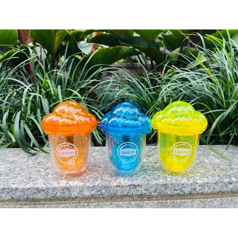 Ly Mèo Mirinda cốc uống nước tai mèo dễ thương 380ml + kèm ống hút + 1 lon nước Mirinda