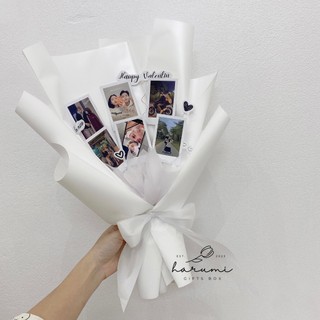 Bó hoa ảnh kỉ niệm tặng quà sinh nhật, hoa tốt nghiệp, quà kỉ niệm ý nghĩa, Harumi Gifts Box