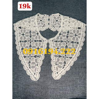 Cổ ren đẹp may áo sơ mi, váy đầm-phụ liệu may mặc