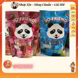 Bánh Gấu Chấm Kem Socola. Yo Friend Cookies Thái Lan