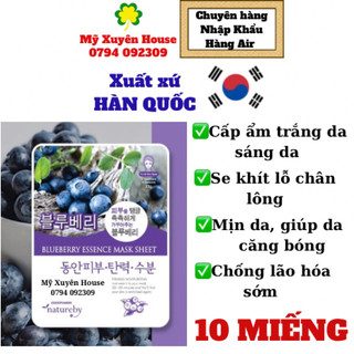 Mặt Nạ Việt Quất Natureby Chính Hãng Hàn Quốc 10 miếng