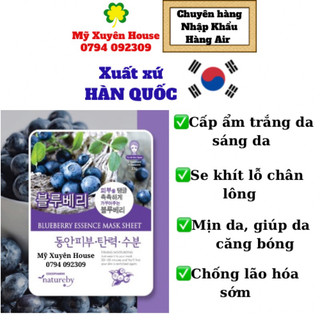 Mặt nạ dưỡng da Việt Quất Natureby chính hãng Hàn Quốc