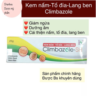 Climbazole Kem ngừa nấm, tổ đỉa, lang ben, giảm mẩn đỏ 25gr