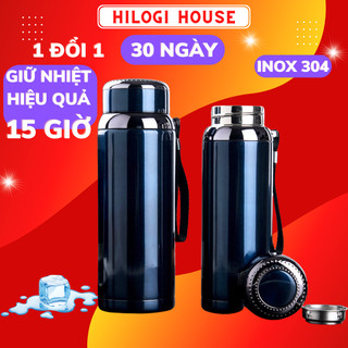 Bình giữ nhiệt học sinh 780ml inox 304 Hilogi, bình giữ nhiệt mini dây treo, khay lọc, giữ lạnh 15 giờ, giữ nóng 8 giờ