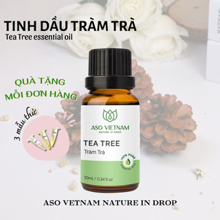 Tinh Dầu Tràm Trà (Tea Tree) ASO-Tinh Dầu Thơm Phòng-Tinh Dầu Thiên Nhiên Nguyên Chất Nhập Khẩu Có Kiểm Nghiệm-Khử Mùi