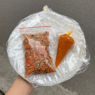 Bánh Tráng Phơi Sương Sốt Muối Béo PIKA SNACK muối tép hành phi siêu ngon - Ăn Vặt Hà Nội - CBPSMUOIBEOMINI
