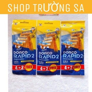 Dao cạo Dorco rapid 2 4+2 cây IMEXCO